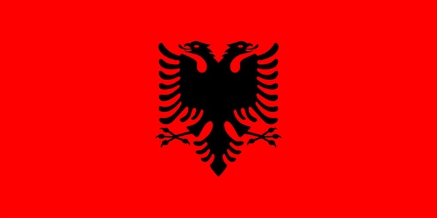 Vector nationale vlag van albanië