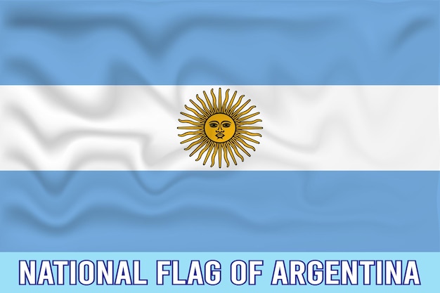 NATIONALE VLAG VAN ARGENTINIË 3D EFFECT