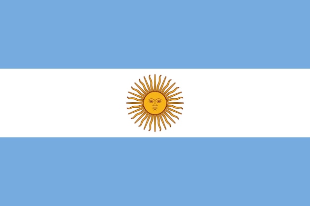 Nationale vlag van argentinië