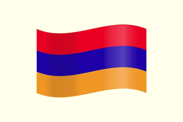 Nationale vlag van Armenië in vector