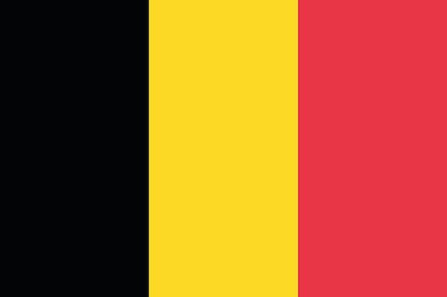 Vector nationale vlag van belgië