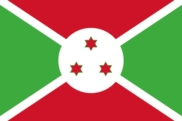 Vector nationale vlag van burundi