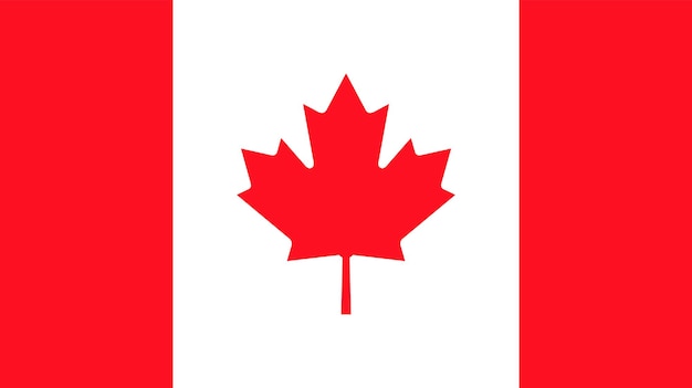 Vector nationale vlag van canada