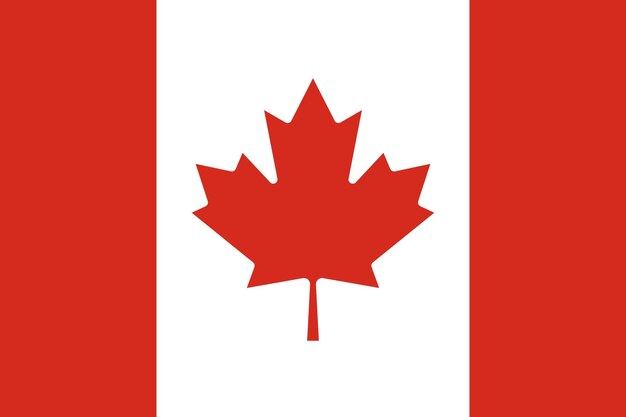 Vector nationale vlag van canada