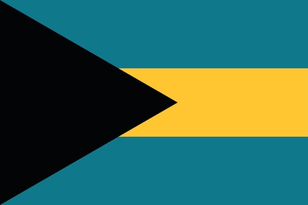 Vector nationale vlag van de bahama's