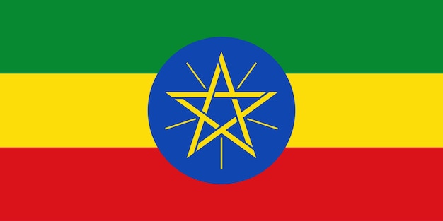 Nationale vlag van Ethiopië