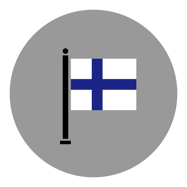 Nationale vlag van finland thema's idee ontwerp