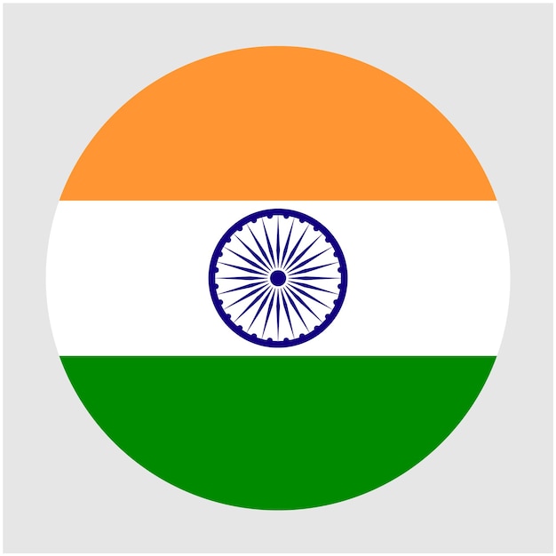 Vector nationale vlag van india