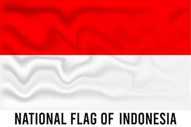 NATIONALE VLAG VAN INDONESIË 3D EFFECT