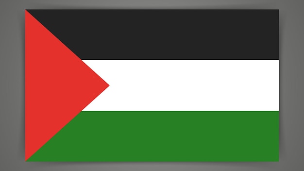 Nationale vlag van Palestina Concept van politiek conflict