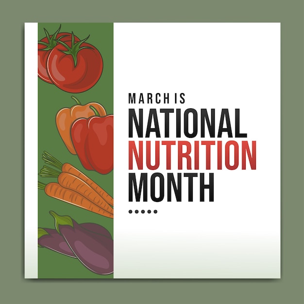 Nationale Voedingsmaand wordt elk jaar in maart waargenomen