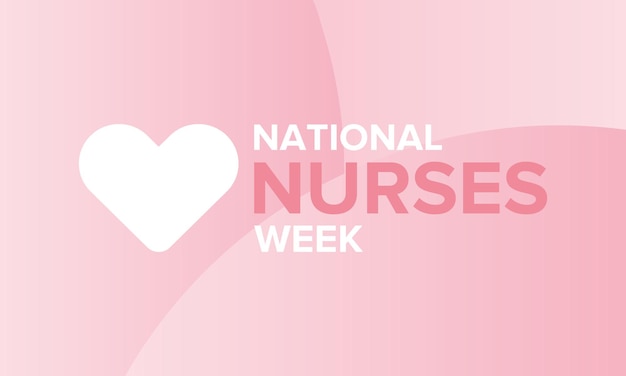 Nationale Week van de Verpleging Bedankt verpleegkundigen Medisch en gezondheidszorg Ter ere van de artsen Vector