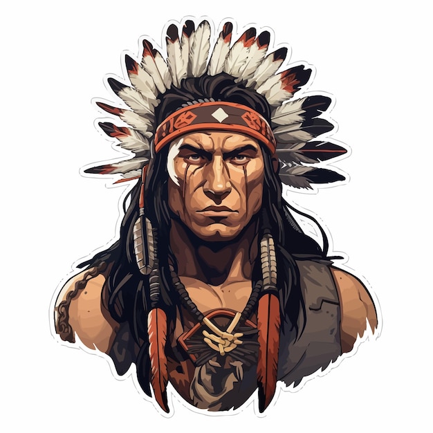 Native American Chief t-shirtontwerp