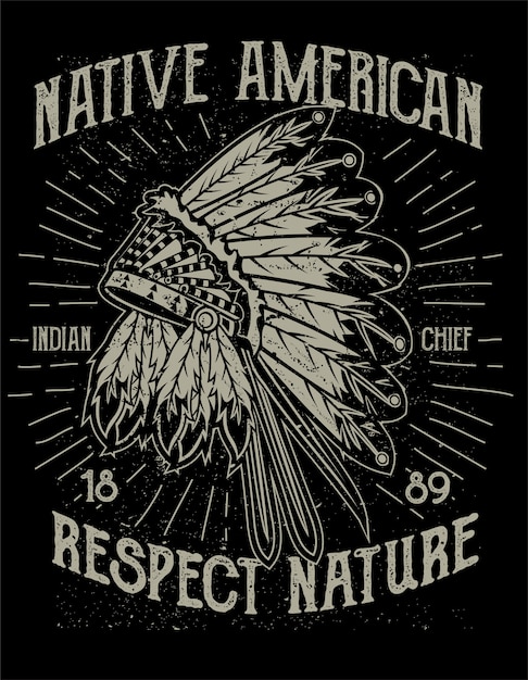 Native american poster