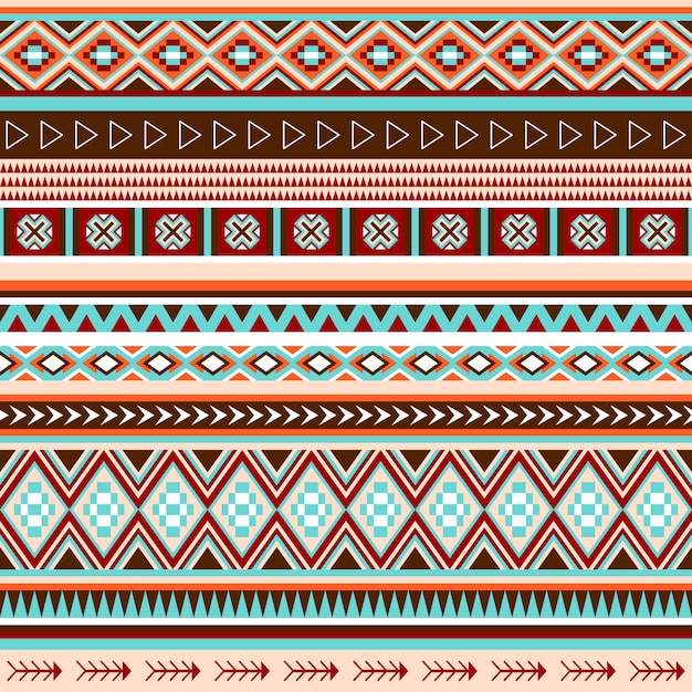 Native american tribal seamless pattern.