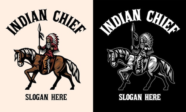 Native Indian Chief Mascot