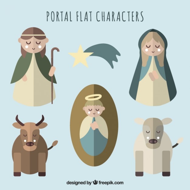 Nativity flat characters