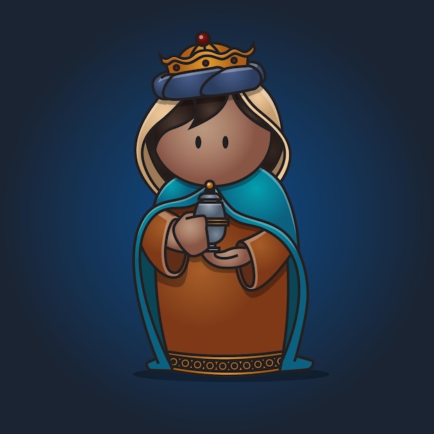 Nativity King Cartoon Character design