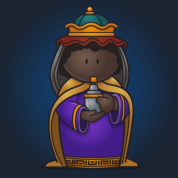 Nativity King Cartoon Character design