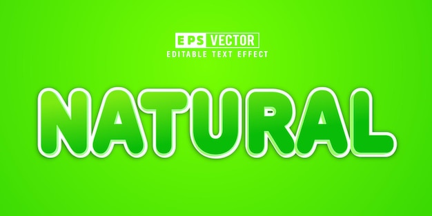 Natural 3d Editable Text Effect Vector Smart Object