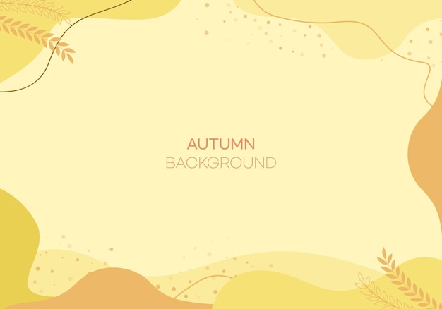 Natural autumn color background frame