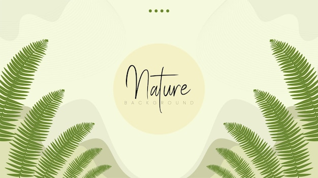 Natural Background with a Combination of Sword Fern Leaves