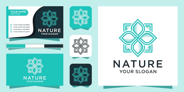 Natural beauty logo and business card