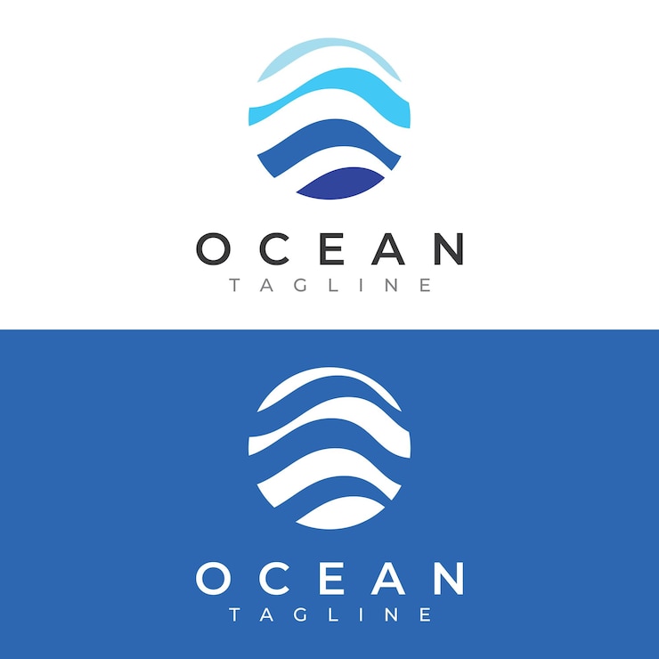 Natural blue pure aqua water Logotype designAqua abstract design with outlineDrinking or mineral water sign icon