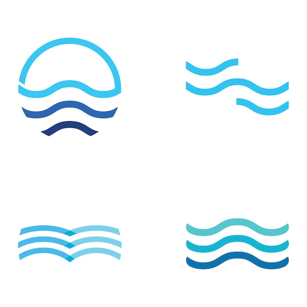 Natural blue pure aqua water Logotype designAqua abstract design with outlineDrinking or mineral water sign icon