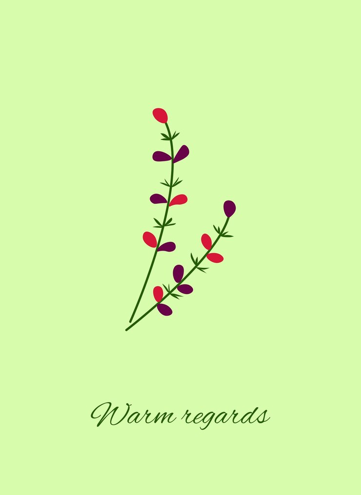 Vector natural botanical poster with flat flowers floral card background modern botanical cover design