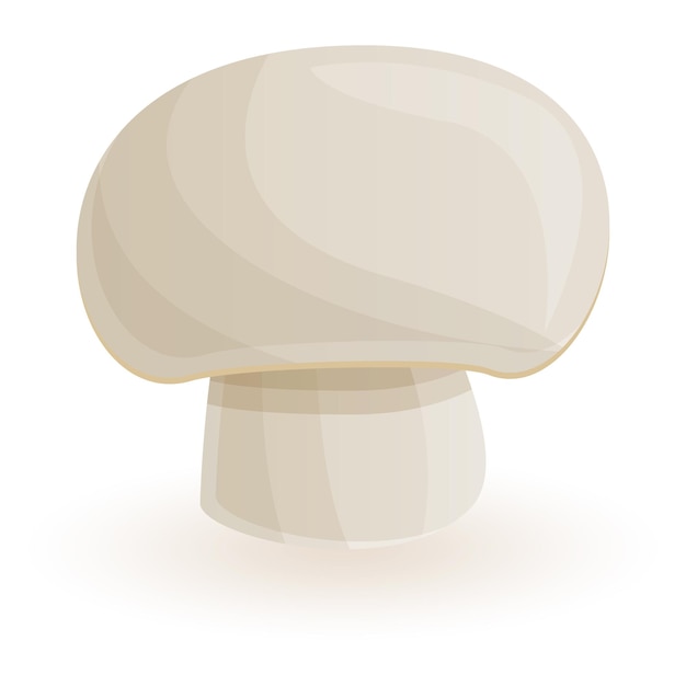 Natural champignon icon Cartoon of natural champignon vector icon for web design isolated on white background
