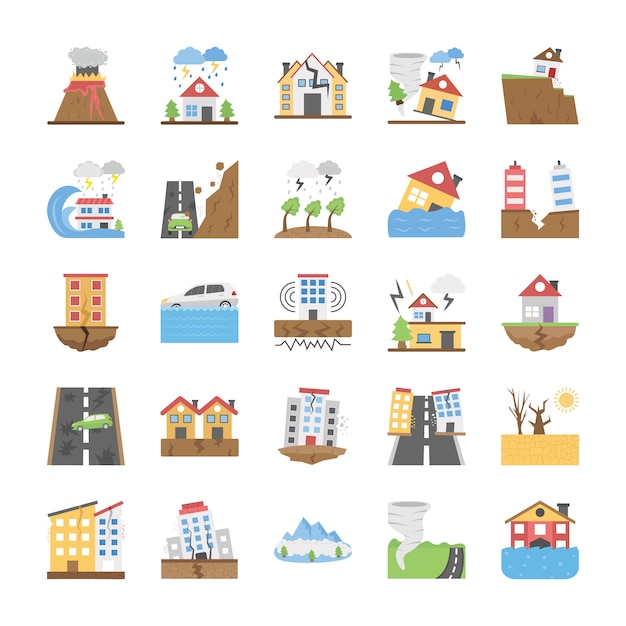 Natural Disasters Icons