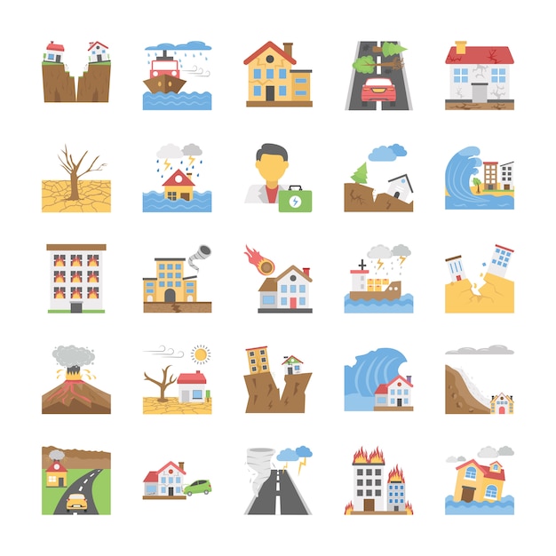 Natural Disasters Icons