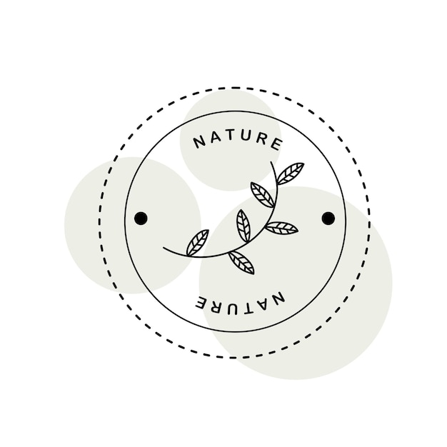 Vector natural ecology brand design for ecology nature company logo brand design