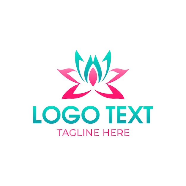 Natural flower logo design