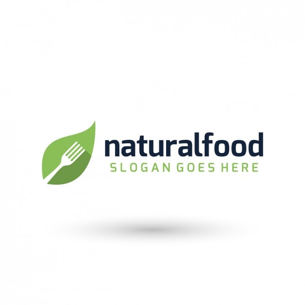 Natural food logo template