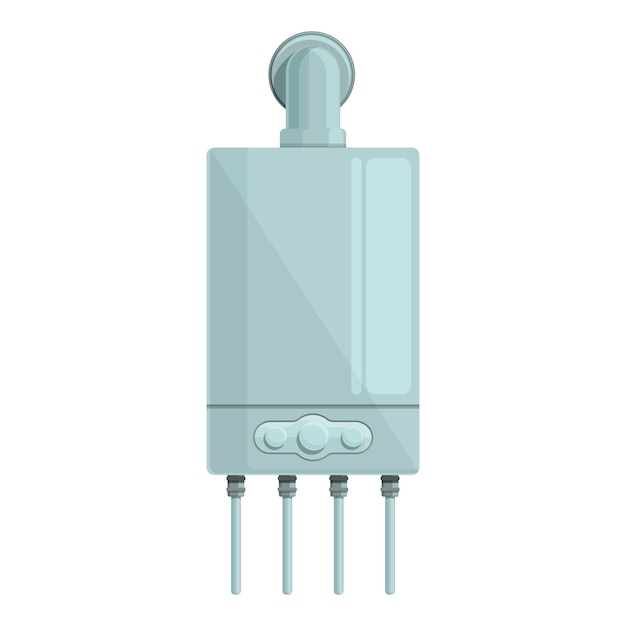 natural gas boiler icon cartoon vector home heater hot thermal