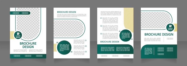 Дизайн брошюры с натуральными травяными косметическими продуктами и лечением