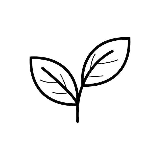 Natural leaf design illustration