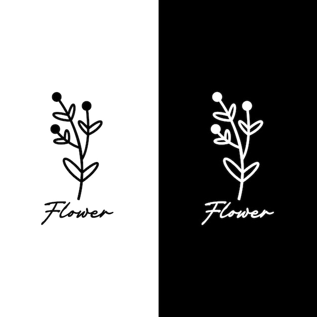 Natural Leaf Flower Logo Design Inspiration