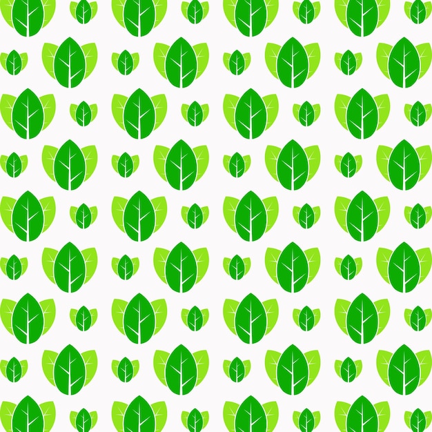 Natural leaf smart seamless pattern design vector illustration background