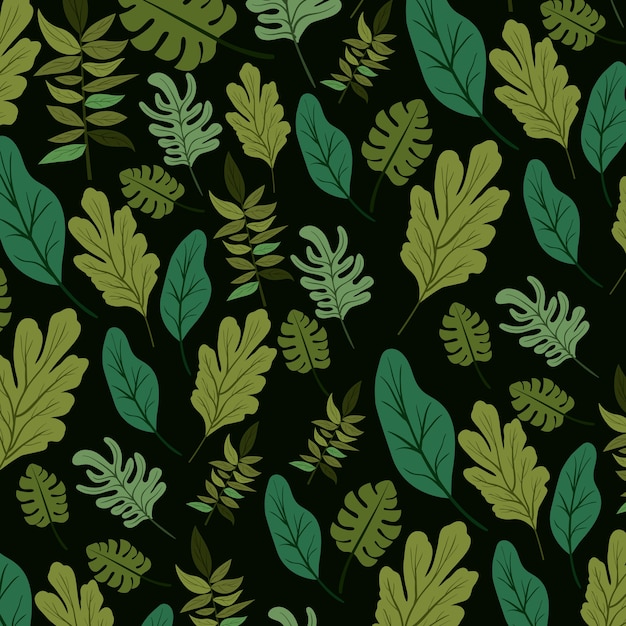 natural leafs pattern background