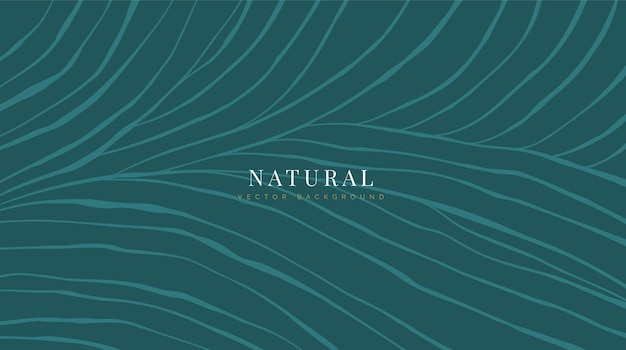 Natural lines background vector template