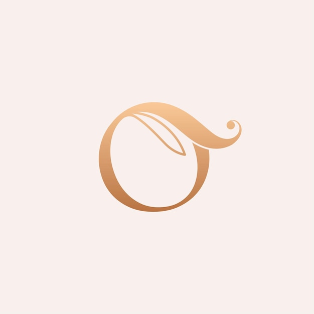 natural massage beauty logo template letter o