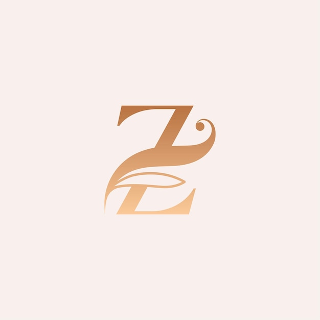 Vector natural massage beauty logo template letter z