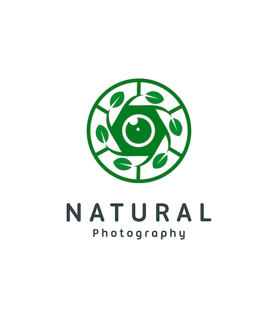 natural photography logo template