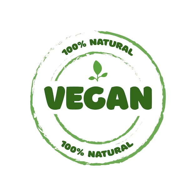 Vector natural products sticker