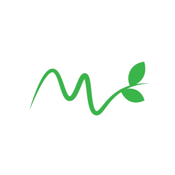 Vector natural pulse logo vector design