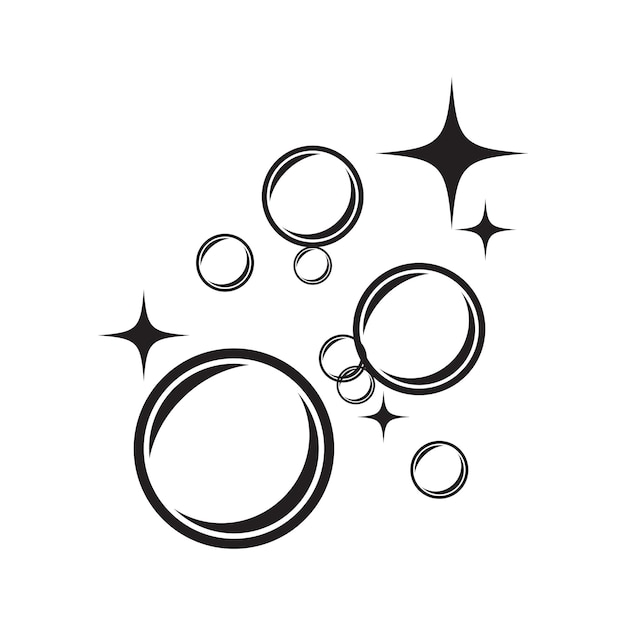natural realistic bubble illustration vector design