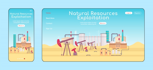 Natural resources exploitation